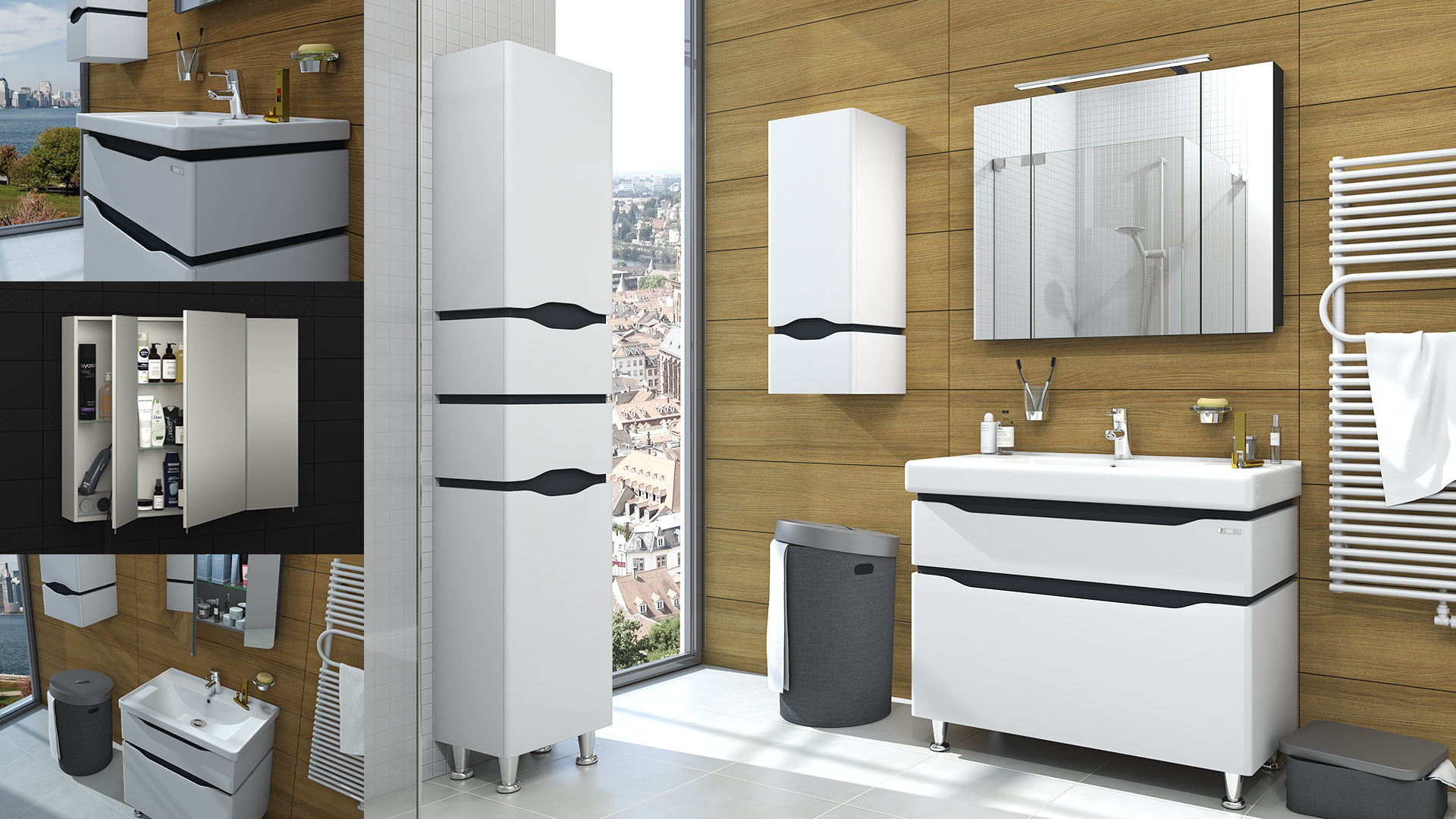 Alessa Gray Flooring Set