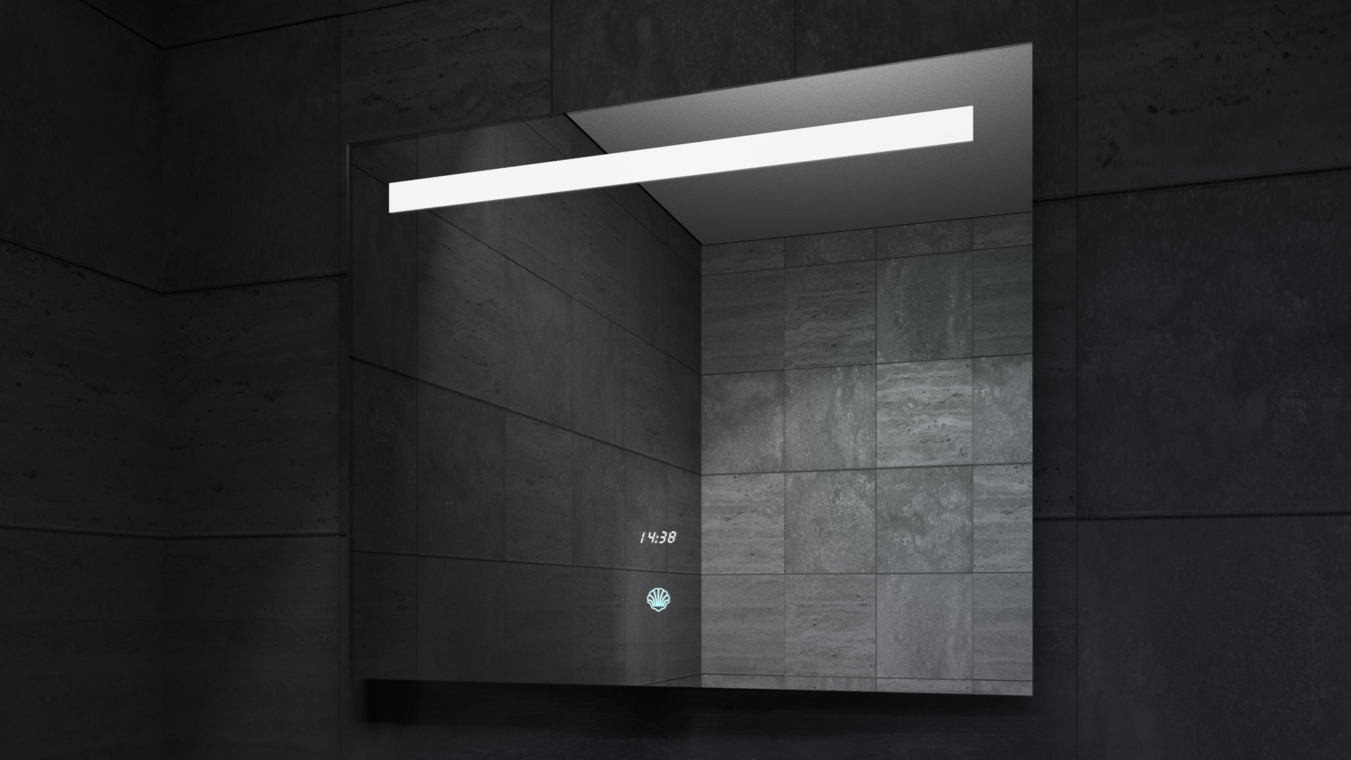 Deluxe LED Mirror in Darkness