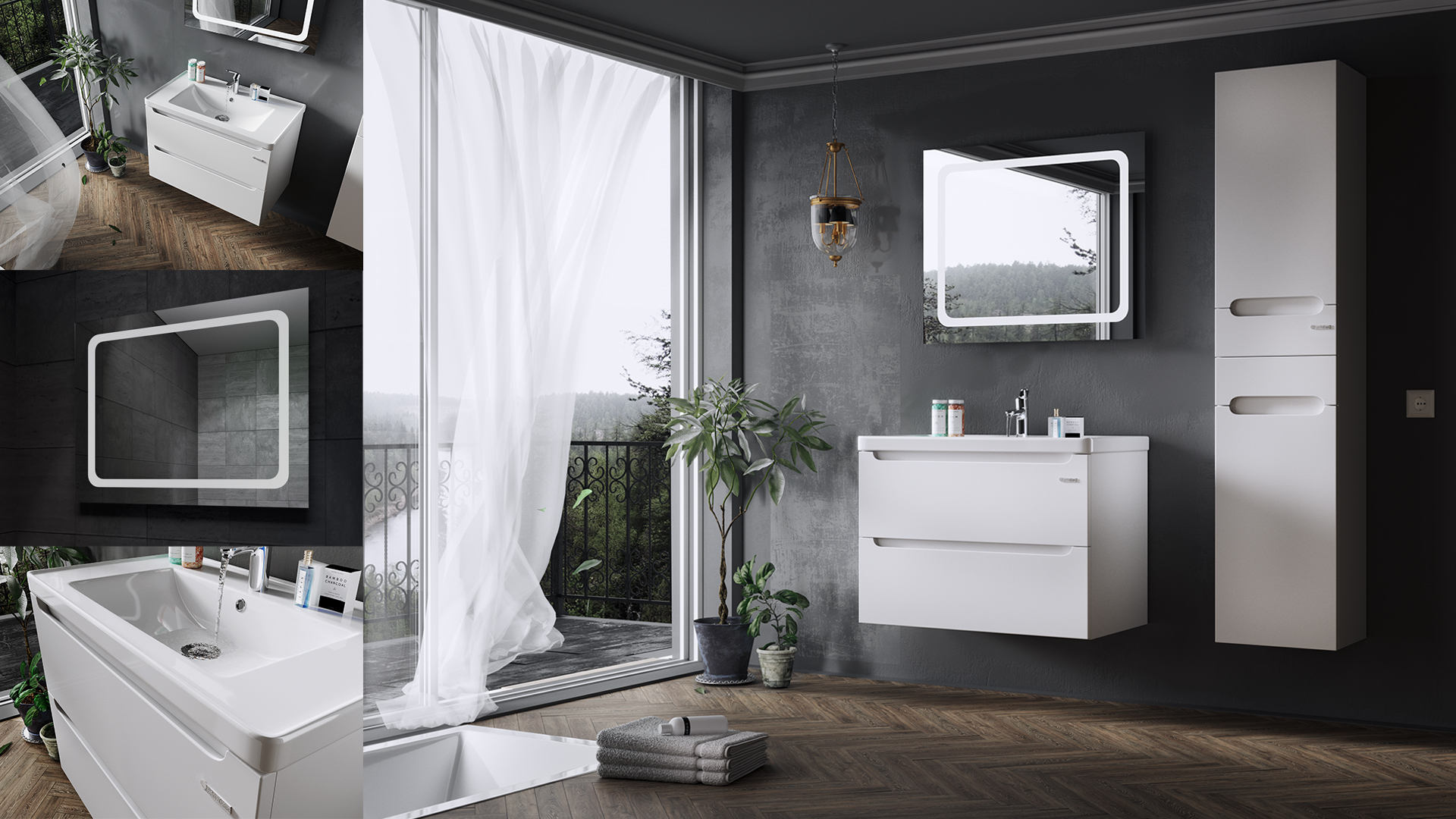 Era Air Wall Hung Cabnet Set