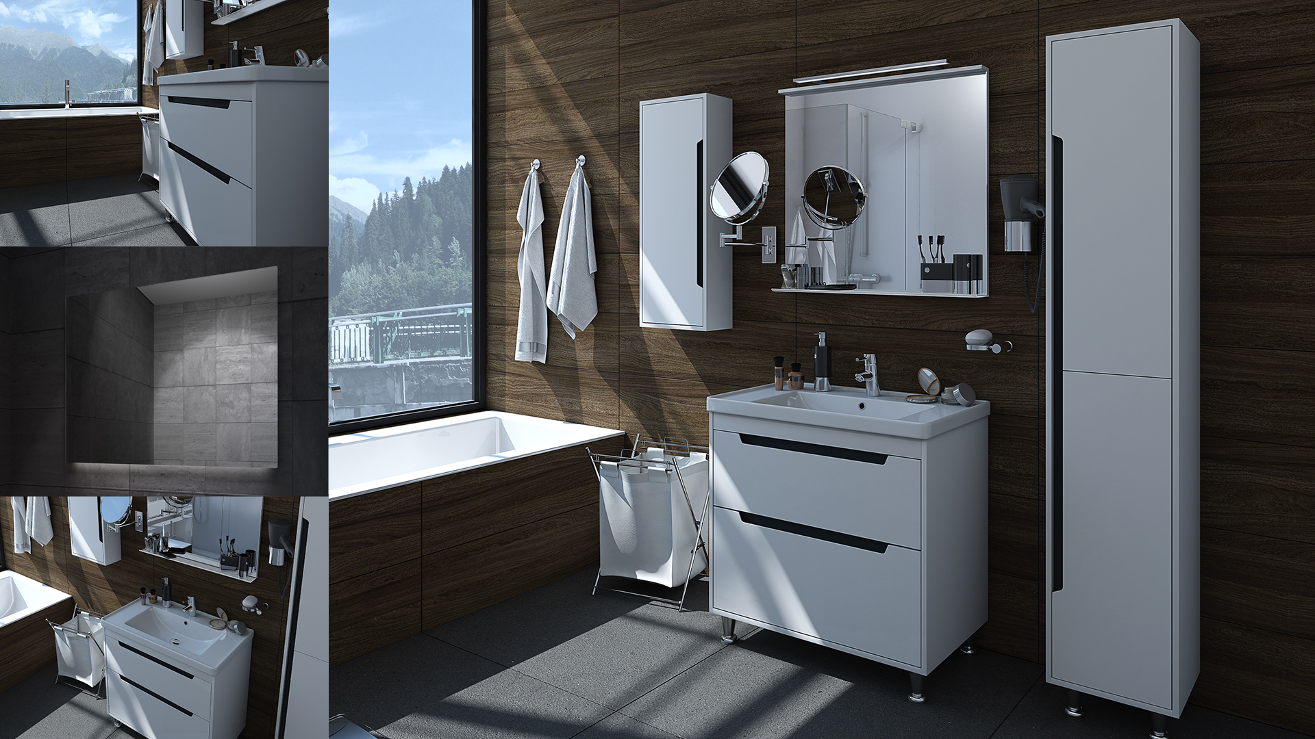 Greta Flooring Cabinet Set