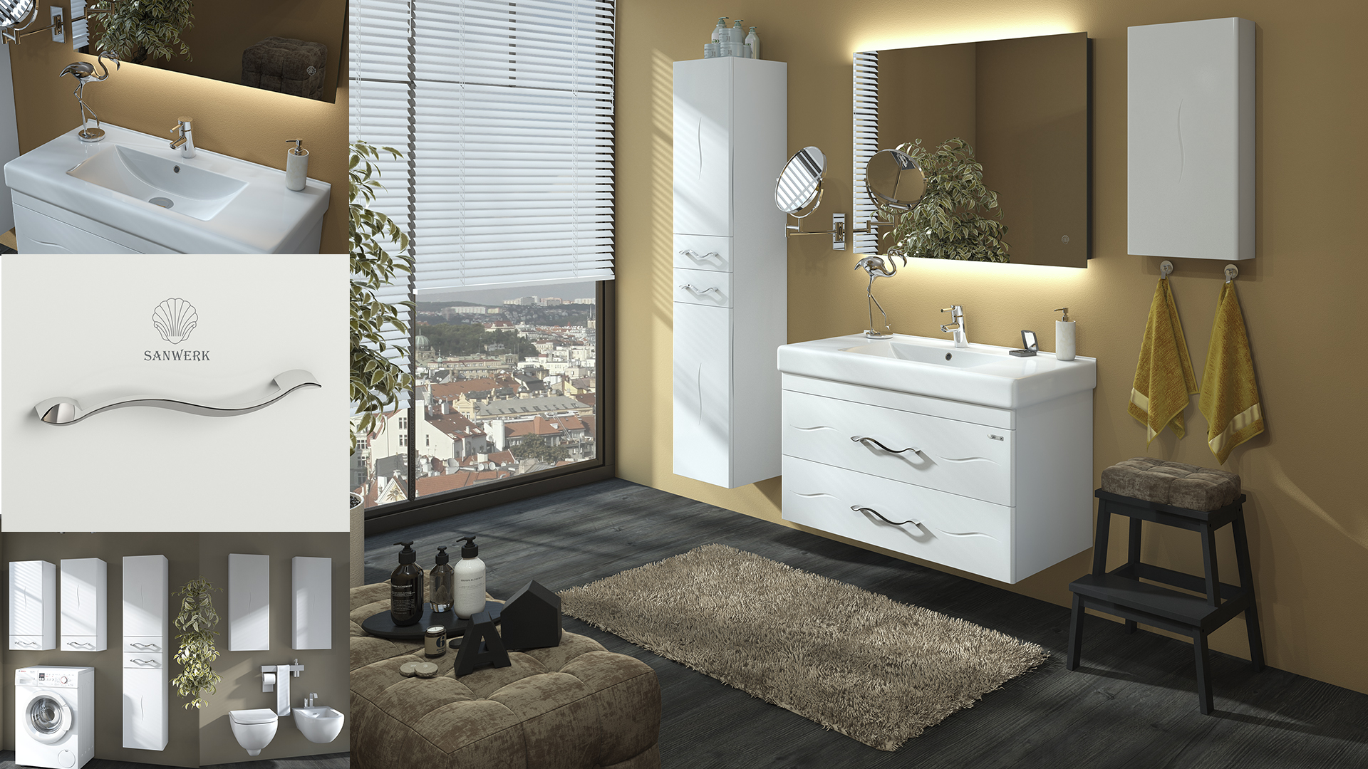 Mindal Air Wall Hung Cabinet Set