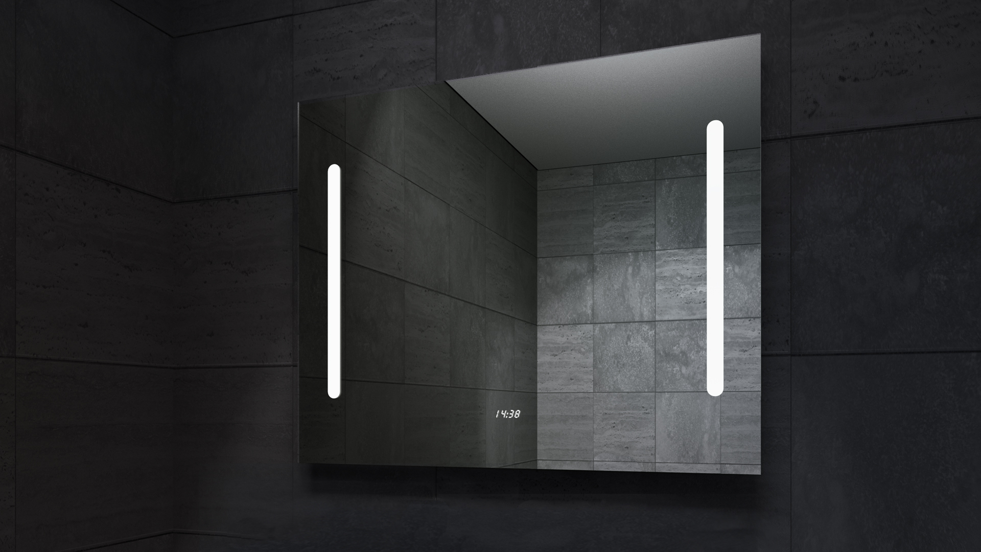 Stella LED Mirror in Darkness